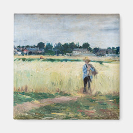 Berthe Morisot - Op Wheatfield in Gennevillier Magneet