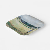 Berthe Morisot - Op Wheatfield in Gennevillier Papieren Bordje (Gebogen)