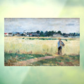 Berthe Morisot - Op Wheatfield in Gennevillier Raamsticker (Vel 3)