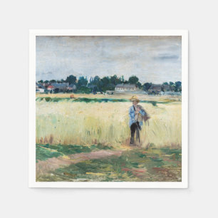 Berthe Morisot - Op Wheatfield in Gennevillier Servet