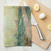 Berthe Morisot - Op Wheatfield in Gennevillier Theedoek (Quarter Fold)