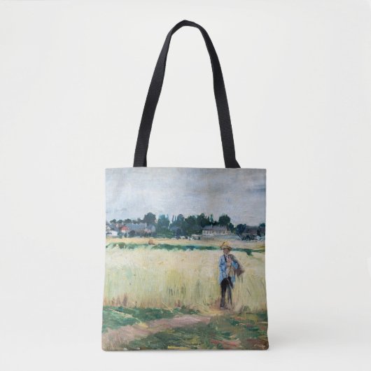Berthe Morisot - Op Wheatfield in Gennevillier Tote Bag (Voorkant)