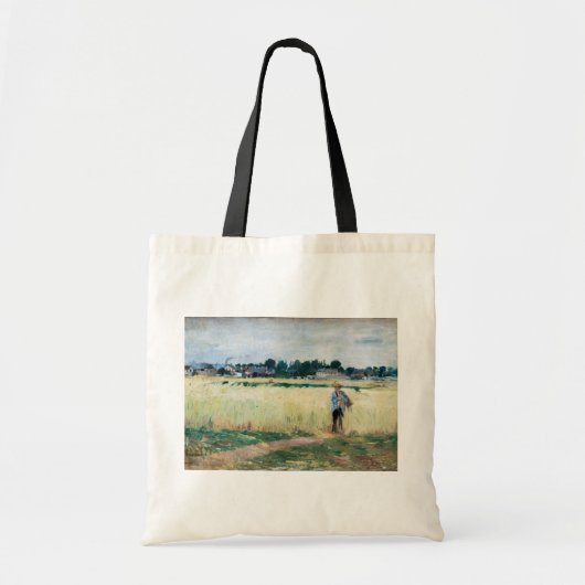 Berthe Morisot - Op Wheatfield in Gennevillier Tote Bag (Voorkant)