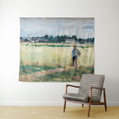 Berthe Morisot - Op Wheatfield in Gennevillier Wandkleed (In Situ (horizontaal))