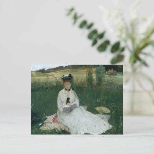 Berthe Morisot - Reading Briefkaart (Staand voorkant)
