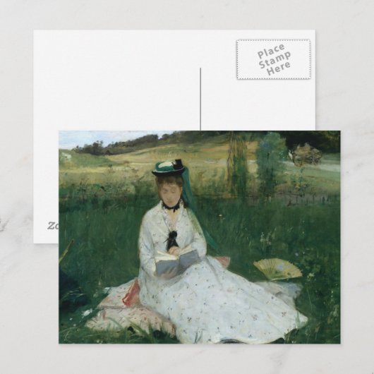 Berthe Morisot - Reading Briefkaart (Voorkant / Achterkant)