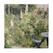 Berthe Morisot - Rozen Tremieres Hollyhocks 1884 Tegeltje (Voorkant)