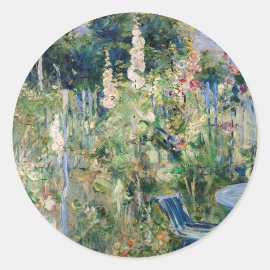 Berthe Morisot - Rozen Tremieres Ronde Sticker (Voorkant)