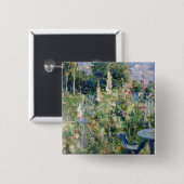 Berthe Morisot - Rozen Tremieres Vierkante Button 5,1 Cm (Voorkant /achterkant)