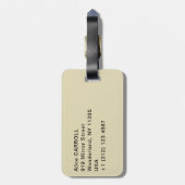 Berthe Morisot - Shepherdess Resting Bagagelabel (Achterkant verticaal)