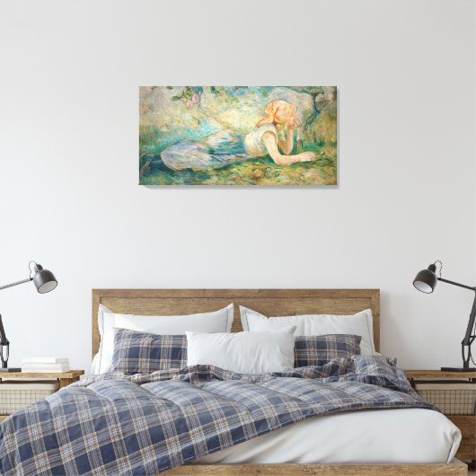 Berthe Morisot - Shepherdess Resting Canvas Afdruk (Insitu (Slaapkamer))