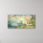 Berthe Morisot - Shepherdess Resting Canvas Afdruk (Voorkant)
