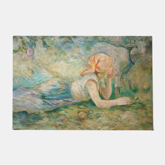 Berthe Morisot - Shepherdess Resting Deurmat (Voorkant)