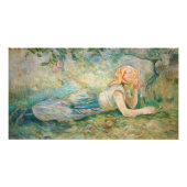 Berthe Morisot - Shepherdess Resting Foto Afdruk (Voorkant)