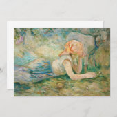 Berthe Morisot - Shepherdess Resting Kaart (Voorkant / Achterkant)