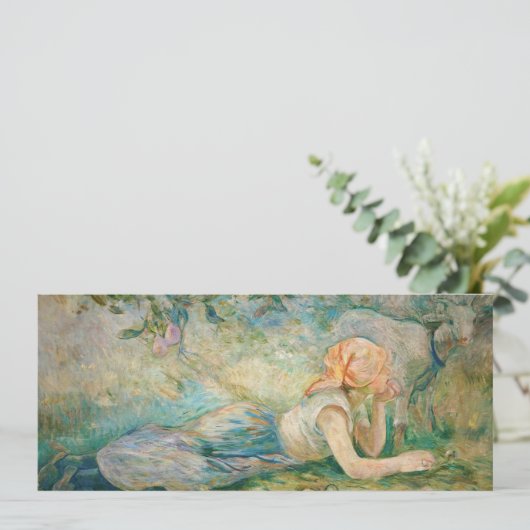 Berthe Morisot - Shepherdess Resting Kaart (Staand voorkant)