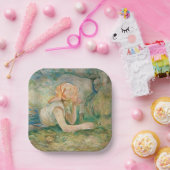 Berthe Morisot - Shepherdess Resting Papieren Bordje (Feest)