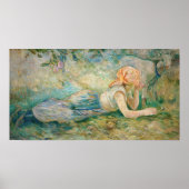 Berthe Morisot - Shepherdess Resting Poster (Voorkant)