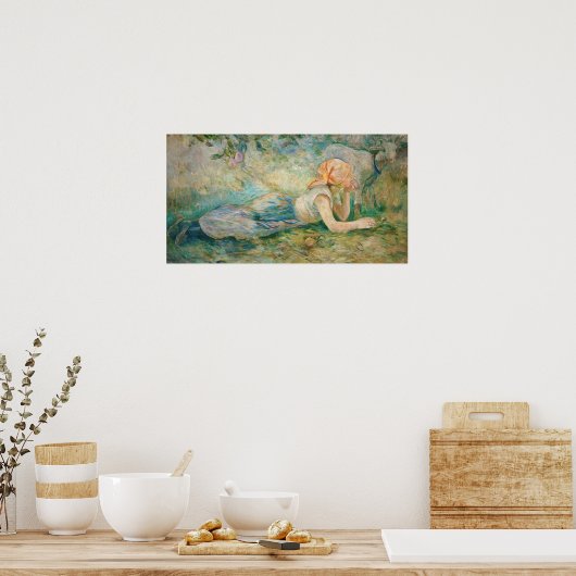 Berthe Morisot - Shepherdess Resting Poster (Keuken)