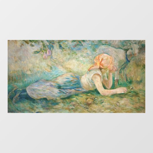 Berthe Morisot - Shepherdess Resting Raamsticker (Vel)