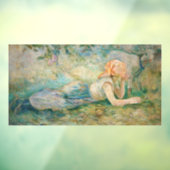 Berthe Morisot - Shepherdess Resting Raamsticker (Vel 3)