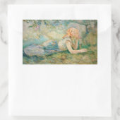 Berthe Morisot - Shepherdess Resting Rechthoekige Sticker (Tas)