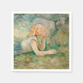 Berthe Morisot - Shepherdess Resting Servet (Voorkant)