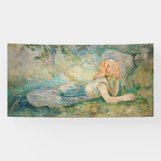 Berthe Morisot - Shepherdess Resting Spandoek (Horizontaal)