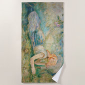 Berthe Morisot - Shepherdess Resting Strandlaken (Voorkant)