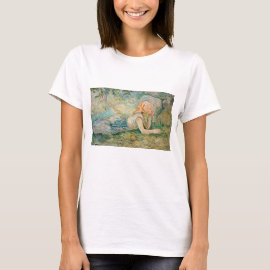 Berthe Morisot - Shepherdess Resting T-shirt (Voorkant)