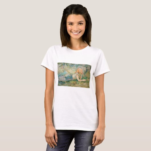 Berthe Morisot - Shepherdess Resting T-shirt (Voorkant volledig)