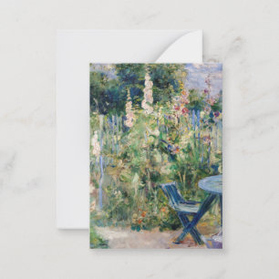 Berthe Morisot - Stockrozen Notitiekaartje