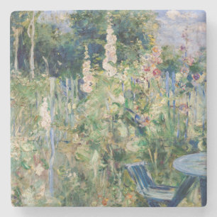 Berthe Morisot - Stockrozen Stenen Onderzetter