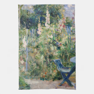 Berthe Morisot - Stockrozen Theedoek
