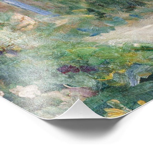 Berthe Morisot - Stokrozen Foto Afdruk (Hoek)