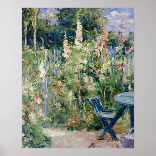 Berthe Morisot - Stokrozen Poster (Voorkant)