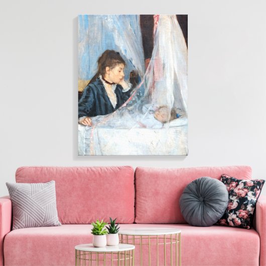Berthe Morisot - The Cradle Canvas Afdruk (Insitu (Woonkamer))