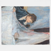 Berthe Morisot - The Cradle Fleece Deken (Voorkant (Horizontaal))