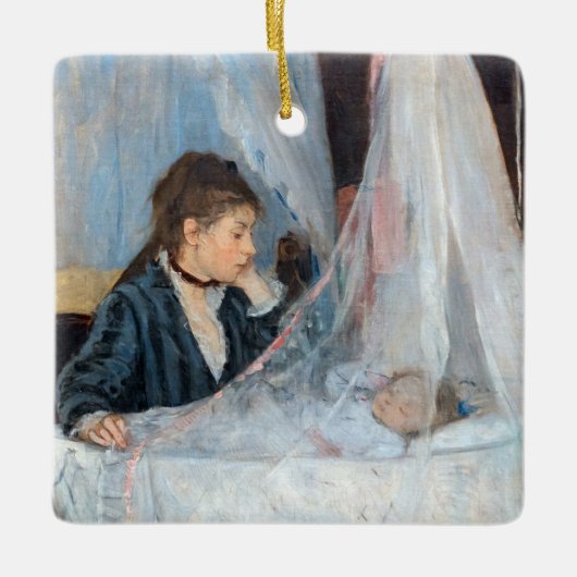 Berthe Morisot - The Cradle Keramisch Ornament (Voorkant)