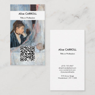 Berthe Morisot - The Cradle - QR Code Visitekaartje
