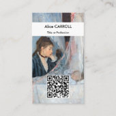 Berthe Morisot - The Cradle - QR Code Visitekaartje (Voorkant)