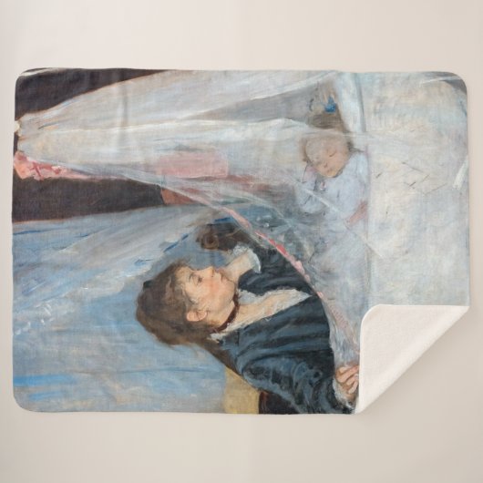 Berthe Morisot - The Cradle Sherpa Deken (Voorkant (horizontaal))