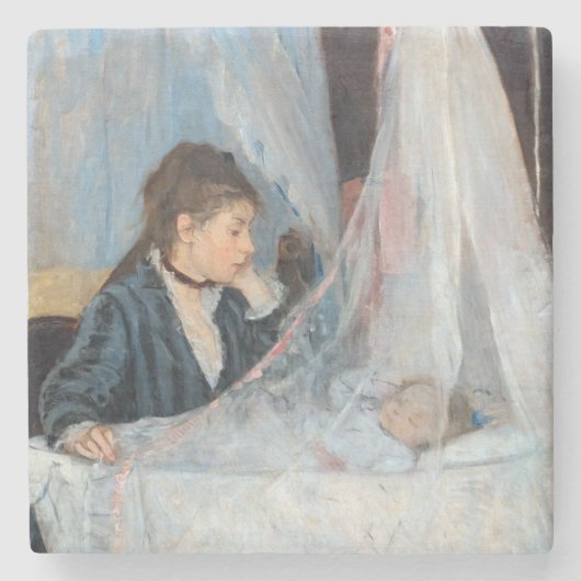 Berthe Morisot - The Cradle Stenen Onderzetter (Voorkant)