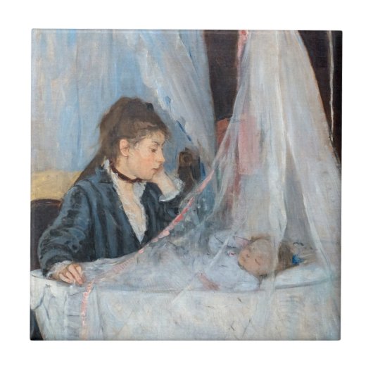 Berthe Morisot - The Cradle Tegeltje (Voorkant)