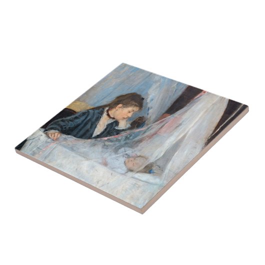 Berthe Morisot - The Cradle Tegeltje (Zijkant)