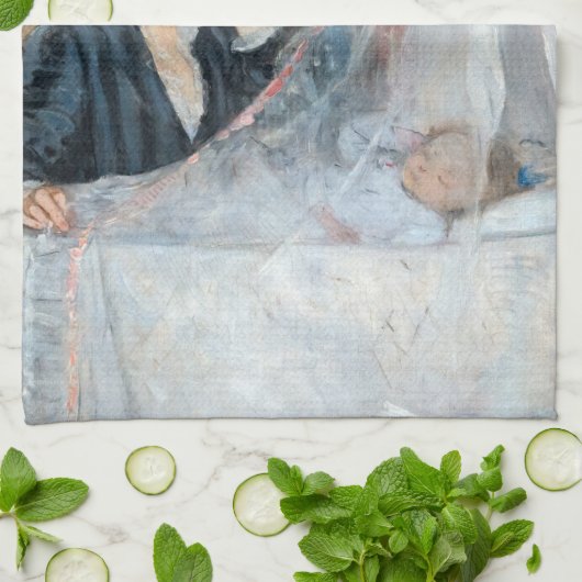 Berthe Morisot - The Cradle Theedoek (Gevouwen)