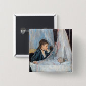 Berthe Morisot - The Cradle Vierkante Button 5,1 Cm (Voorkant /achterkant)