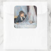 Berthe Morisot - The Cradle Vierkante Sticker (Tas)