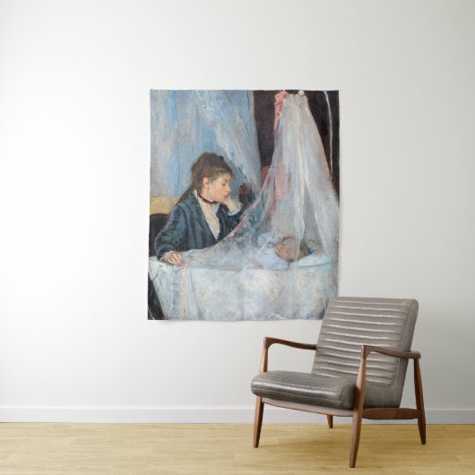 Berthe Morisot - The Cradle Wandkleed (In situ)