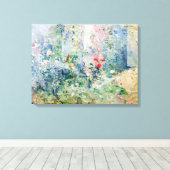 Berthe Morisot - The Garden at Bougival Canvas Afdruk (Insitu (Houten vloer))
